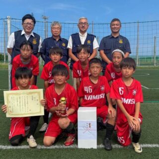 U-11の部準優勝（神栖クラブJr-A）