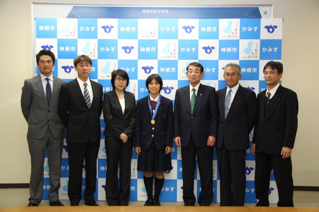 FC波崎コーチとの集合写真