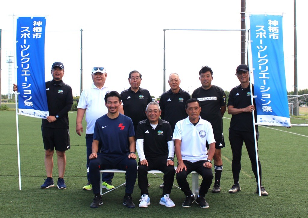 2025年10月 おもしろサッカー教室（協会役員と石神選手）